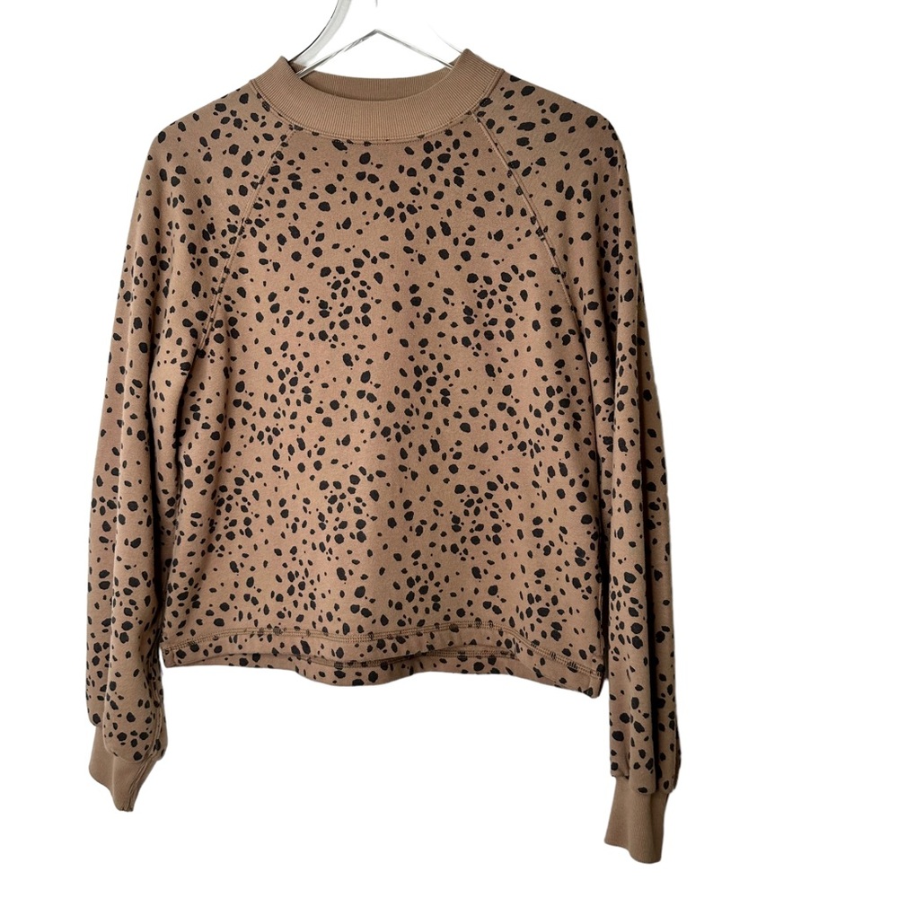Abercrombie & Fitch Mini Mockneck Brown Spotted Sweater Size Medium - Picture 6 of 9